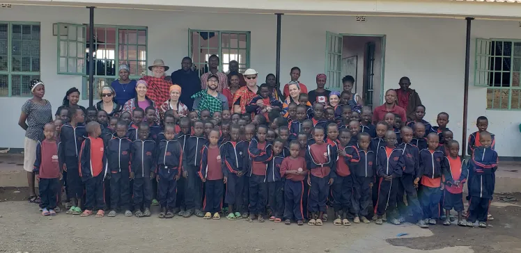 MEF supporters and EEMPS students and staff prior to up hiking Mt. Kilimanjaro in June 2019.