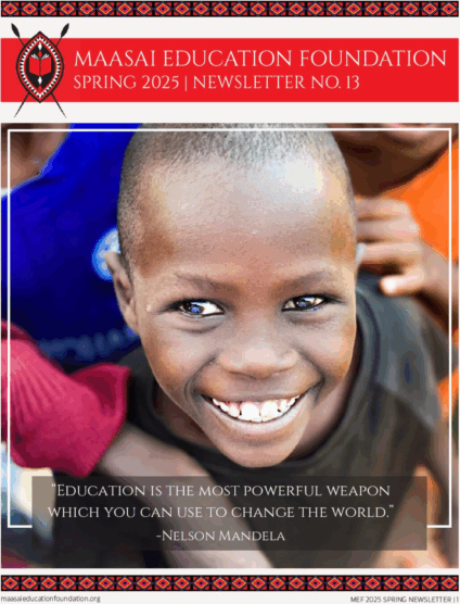 Cover of the Spring 2025 newsletter